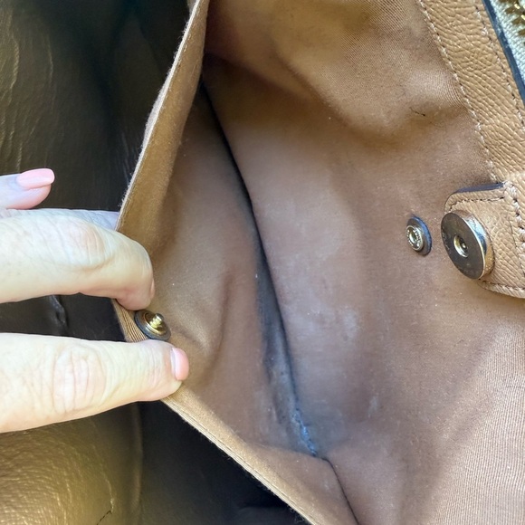 Coach Edie 31 shoulder:laptop bag in polished pebble leather - Picture 6 of 10